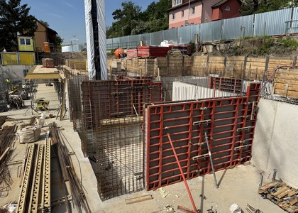 Rezidence nad Berounkou - průběh výstavby