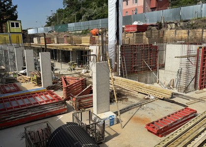 Rezidence nad Berounkou - průběh výstavby