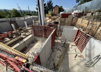 Rezidence nad Berounkou - průběh výstavby