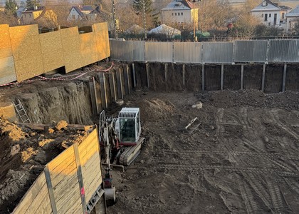 Rezidence nad Berounkou - průběh výstavby